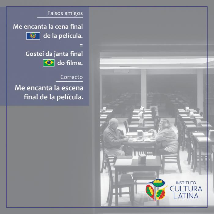 Falso amigo: cena = jantar