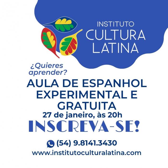 Aula de Espanhol Experimental e Gratuita 
